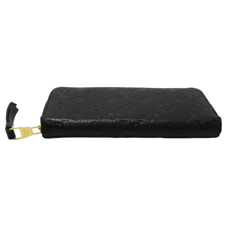 Louis Vuitton Black Monogram Empreinte Leather Zippy Wallet-10