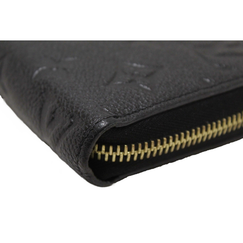 Louis Vuitton Black Monogram Empreinte Leather Zippy Wallet-12