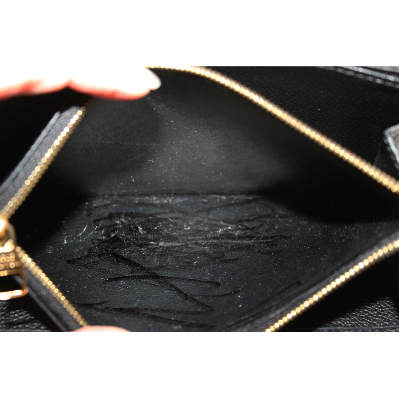 Louis Vuitton Black Monogram Empreinte Leather Zippy Wallet-18