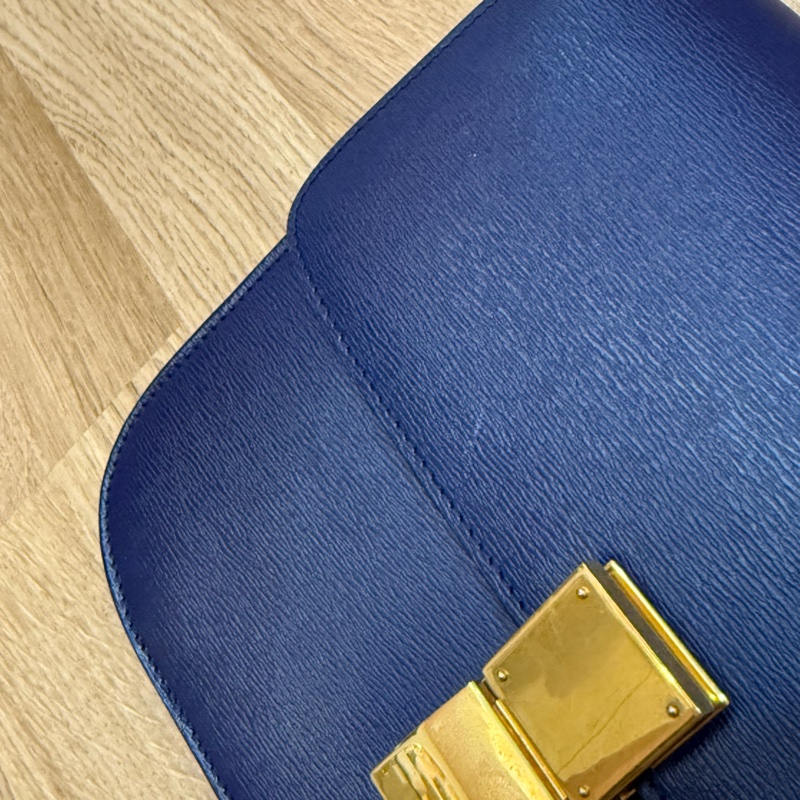 CELINE BOX 水波紋 藏藍色-7