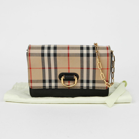 BURBERRY D形環迷你鏈單肩斜背包 8009530