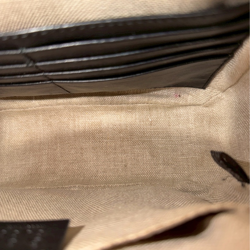 超低價出售😍Gucci古馳全皮黑色壓紋相機包單肩斜挎包-16