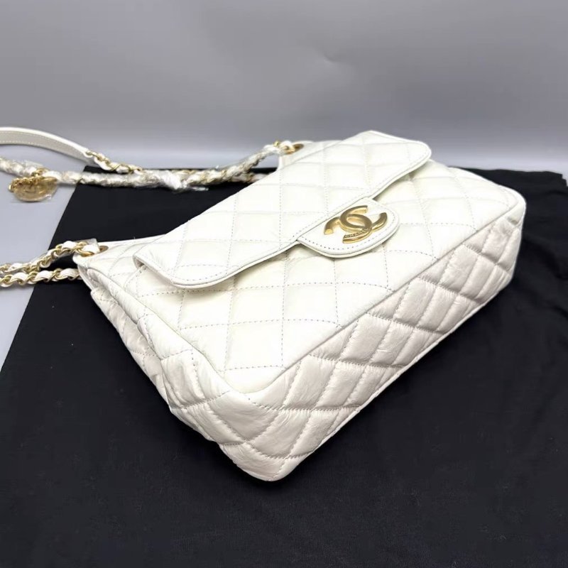 CIANEL 白金油蠟皮天貓精靈中號肩背斜背包23*21*6 99新配件塵袋購證-2