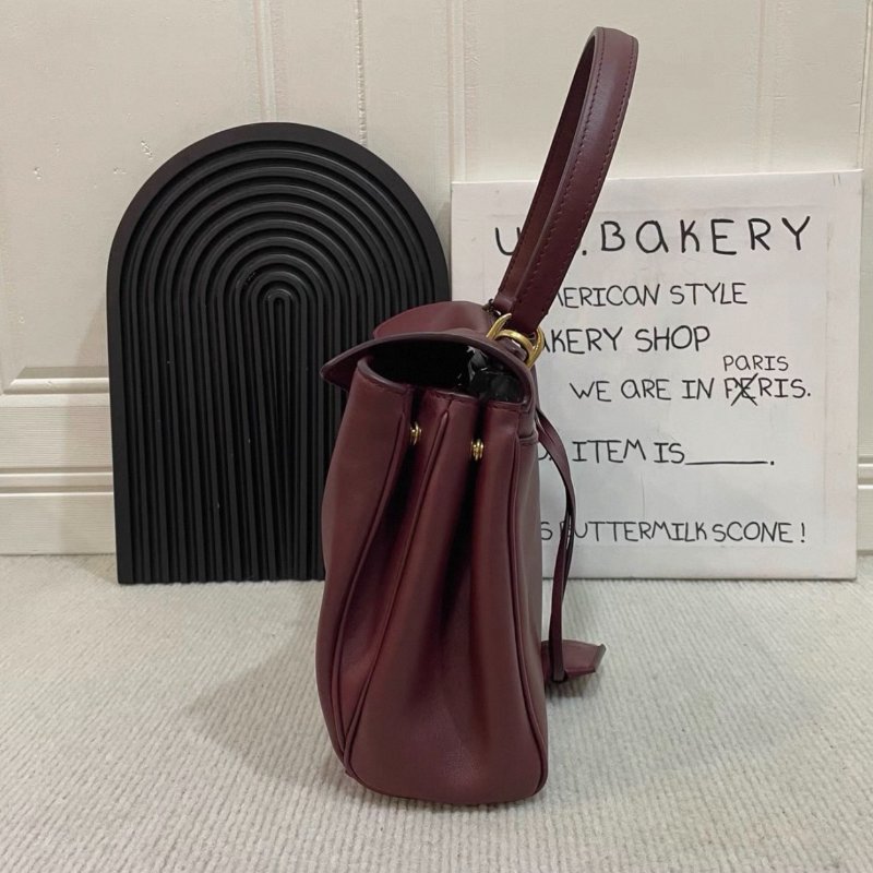 Balenciaga Rodeo 深酒紅色仿舊五金 肩背斜背手提包小號 27*20*9 99新配件塵袋-2