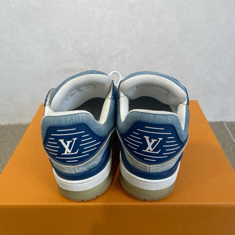 LV路易威登牛仔拼接Trainer板鞋，UK7    41 碼 98新-2