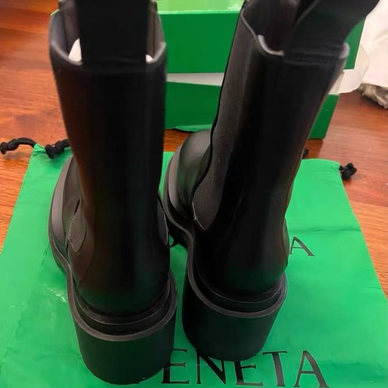 BV黑色高跟短靴 36號99新配件塵袋盒子-4