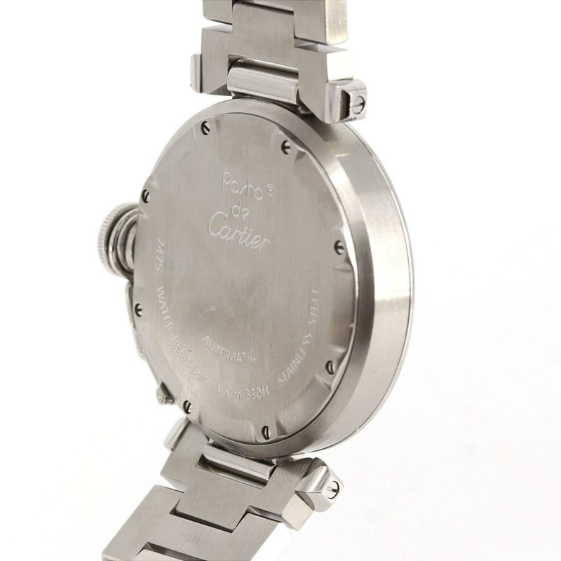 卡地亞 Pasha C Grande Date W31058M7 精鋼自動腕錶-6
