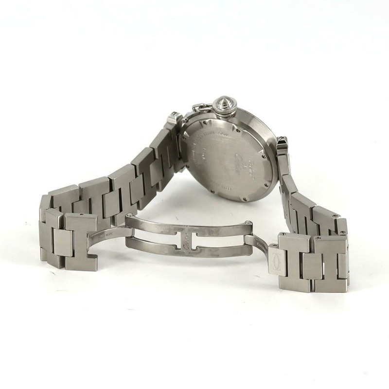 卡地亞 Pasha C Grande Date W31058M7 精鋼自動腕錶-7