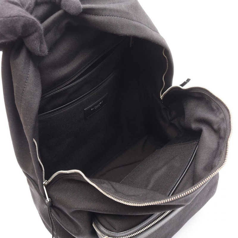 SAINT LAURENT PARIS 城市雙肩包 534967FAEBS1000 尼龍皮革 BK-2