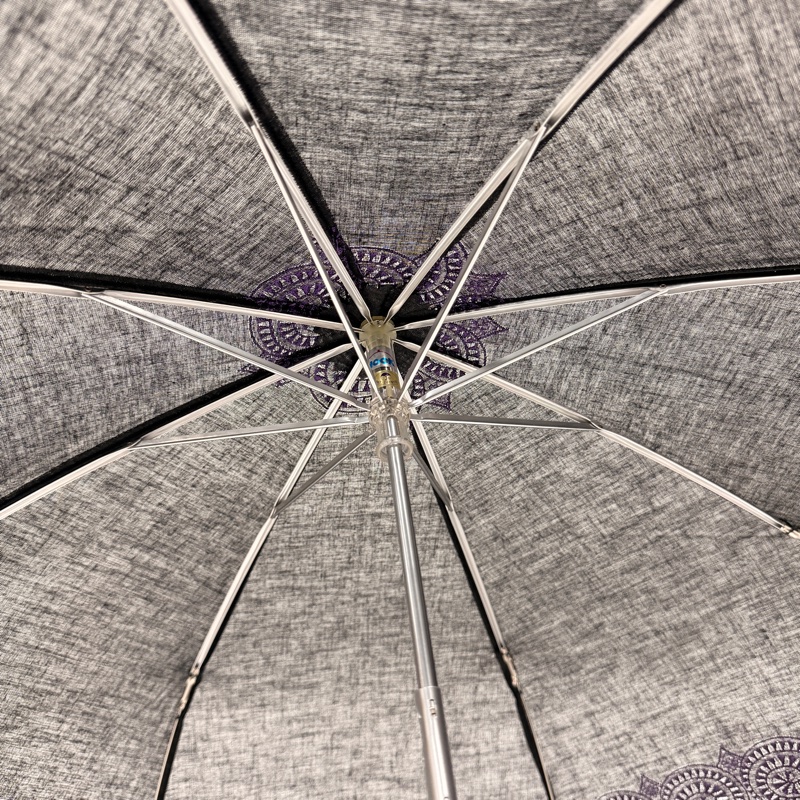 Balenciaga 巴黎世家 黑紫 蕾絲 雨傘 洋傘 遮陽傘-10