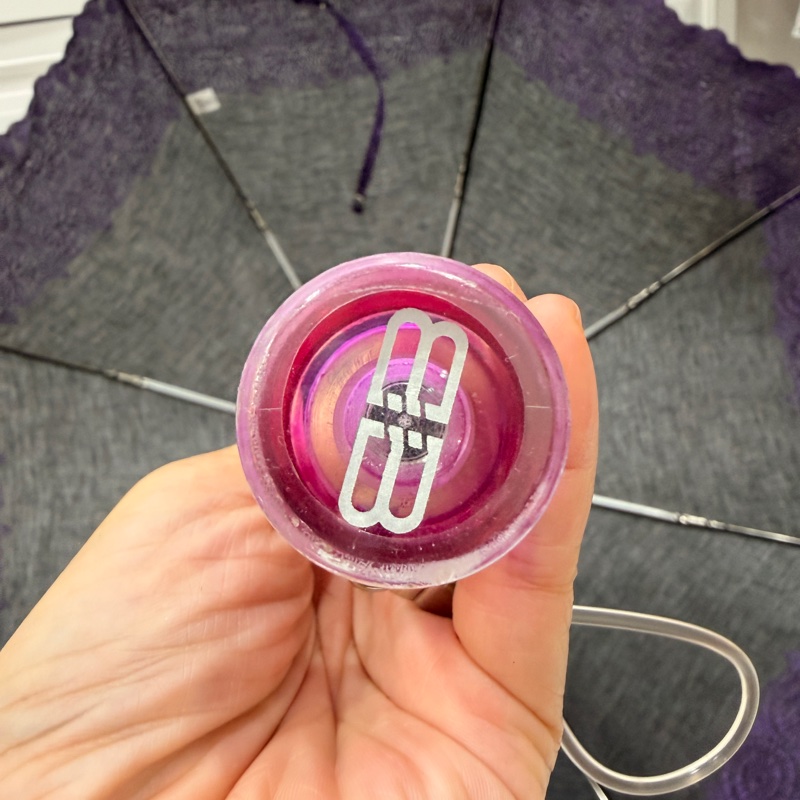 Balenciaga 巴黎世家 黑紫 蕾絲 雨傘 洋傘 遮陽傘-12