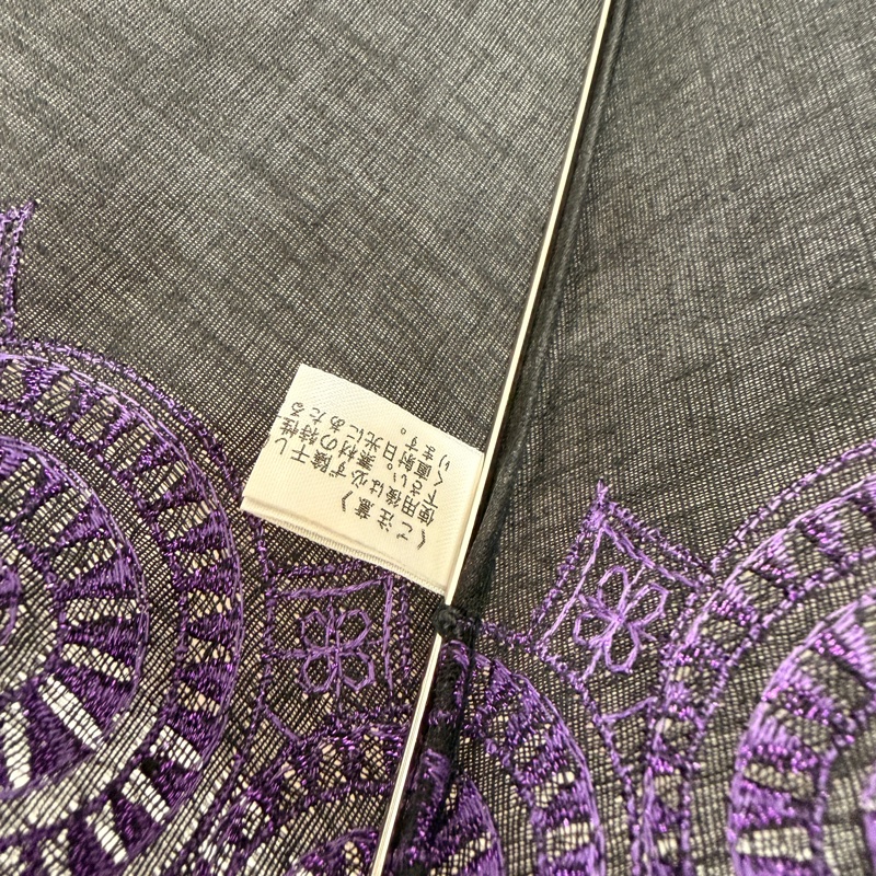 Balenciaga 巴黎世家 黑紫 蕾絲 雨傘 洋傘 遮陽傘-14