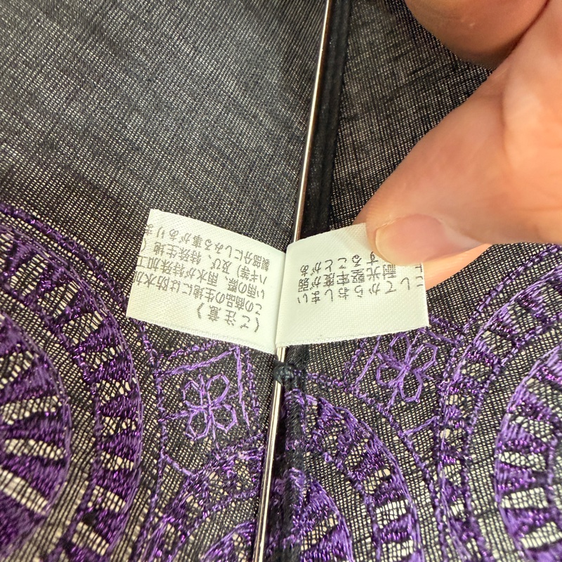 Balenciaga 巴黎世家 黑紫 蕾絲 雨傘 洋傘 遮陽傘-15