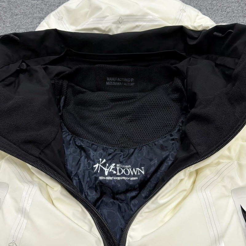❤️ DIOR x Descente 聯名 滑雪係列 內裡老花滿印  白色羽絨外套-3