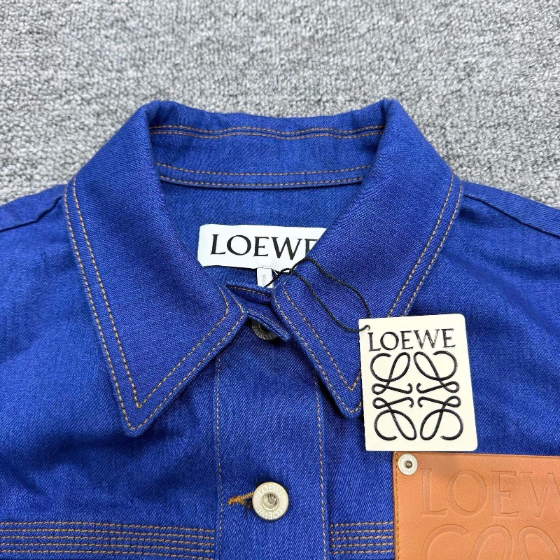 ❤️ LOEWE 口袋拼接牛仔外套-4