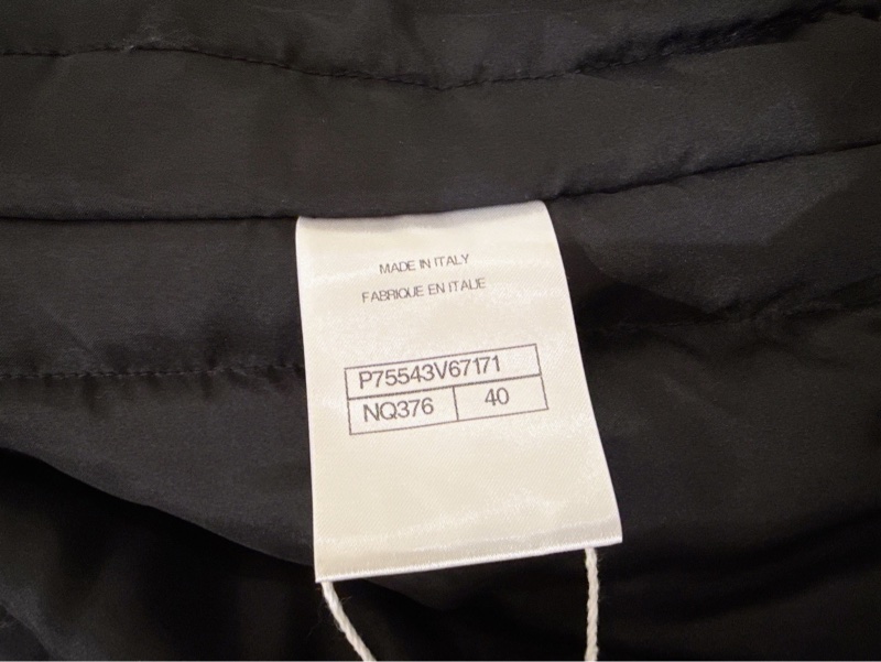 CHANEL 23K黑棕紫象牙白螺紋絲絨棉外套 40碼-11