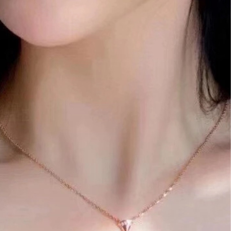 BVLGARI宝格丽经典DIVAS DREAM系列粉色蛋白石扇子镶钻项链-7