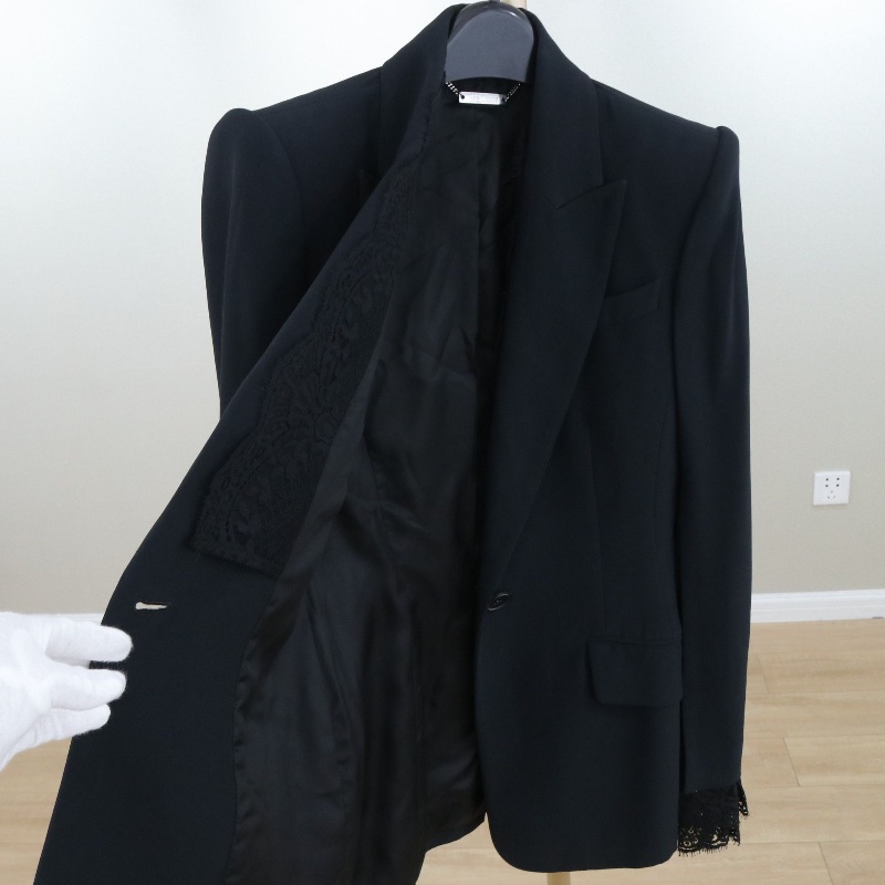 ❤️ALEXANDER MCQUEEN 袖口蕾絲裝飾 西裝外套-3