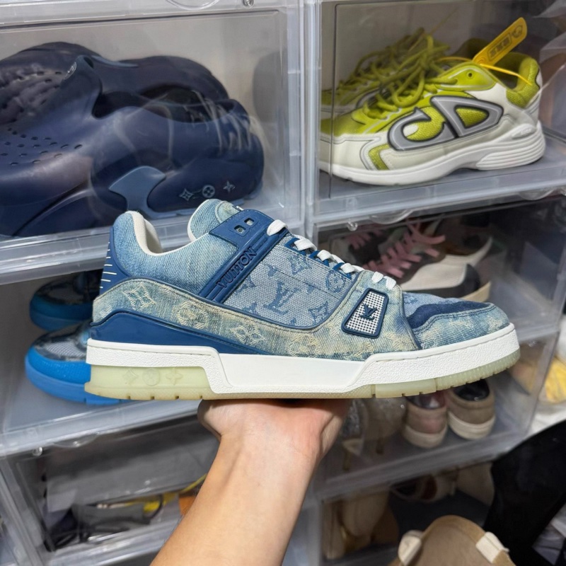 LV Trainer Sneaker「Denim Monogram Blue」牛仔藍色老花運動鞋-0