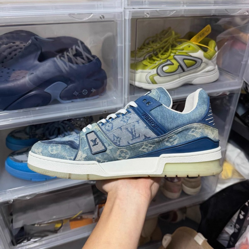 LV Trainer Sneaker「Denim Monogram Blue」牛仔藍色老花運動鞋-1
