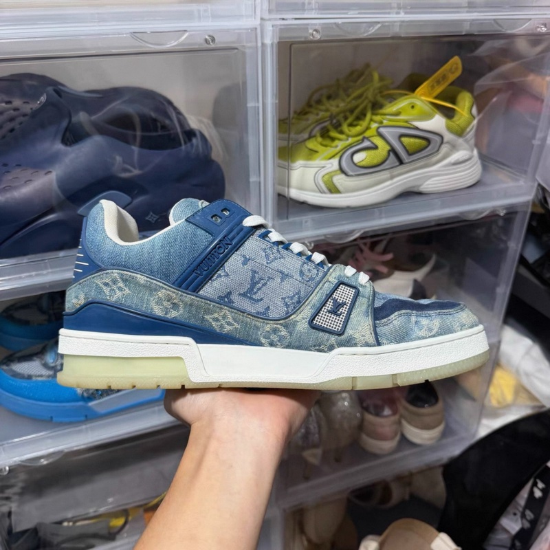 LV Trainer Sneaker「Denim Monogram Blue」牛仔藍色老花運動鞋-2
