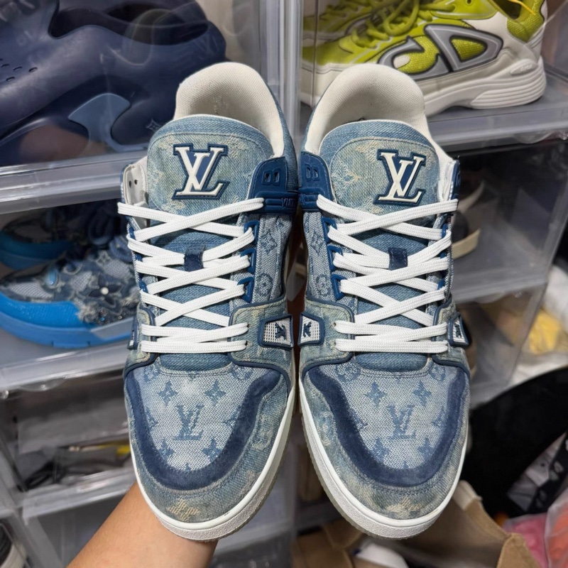 LV Trainer Sneaker「Denim Monogram Blue」牛仔藍色老花運動鞋-3