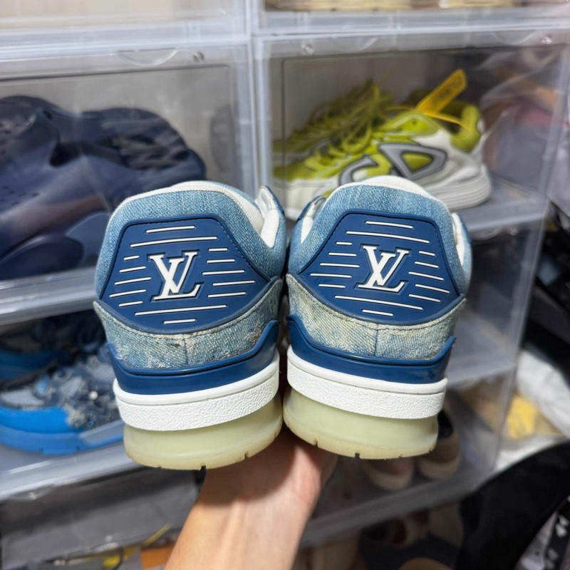 LV Trainer Sneaker「Denim Monogram Blue」牛仔藍色老花運動鞋-4