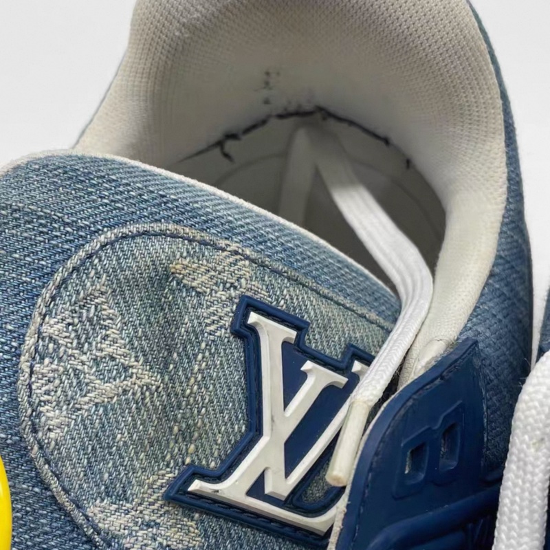LV Trainer Sneaker「Denim Monogram Blue」牛仔藍色老花運動鞋-7