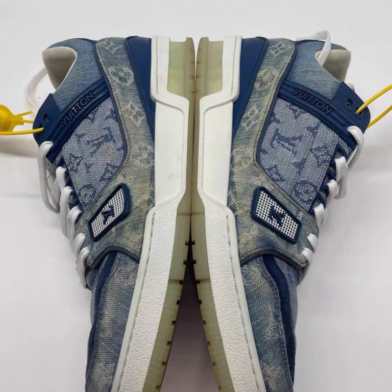 LV Trainer Sneaker「Denim Monogram Blue」牛仔藍色老花運動鞋-10