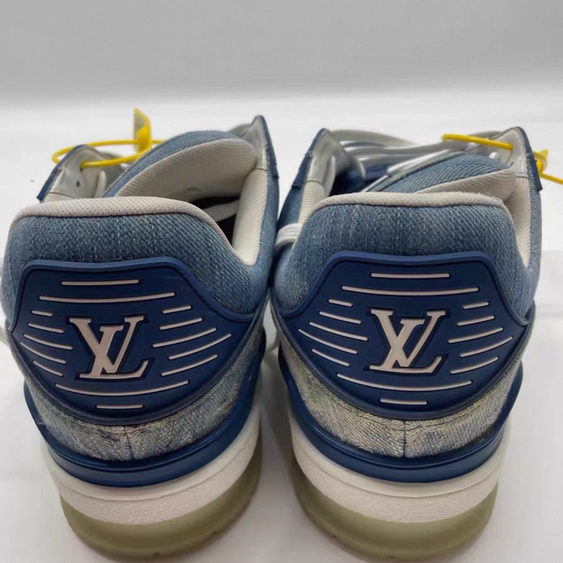 LV Trainer Sneaker「Denim Monogram Blue」牛仔藍色老花運動鞋-15