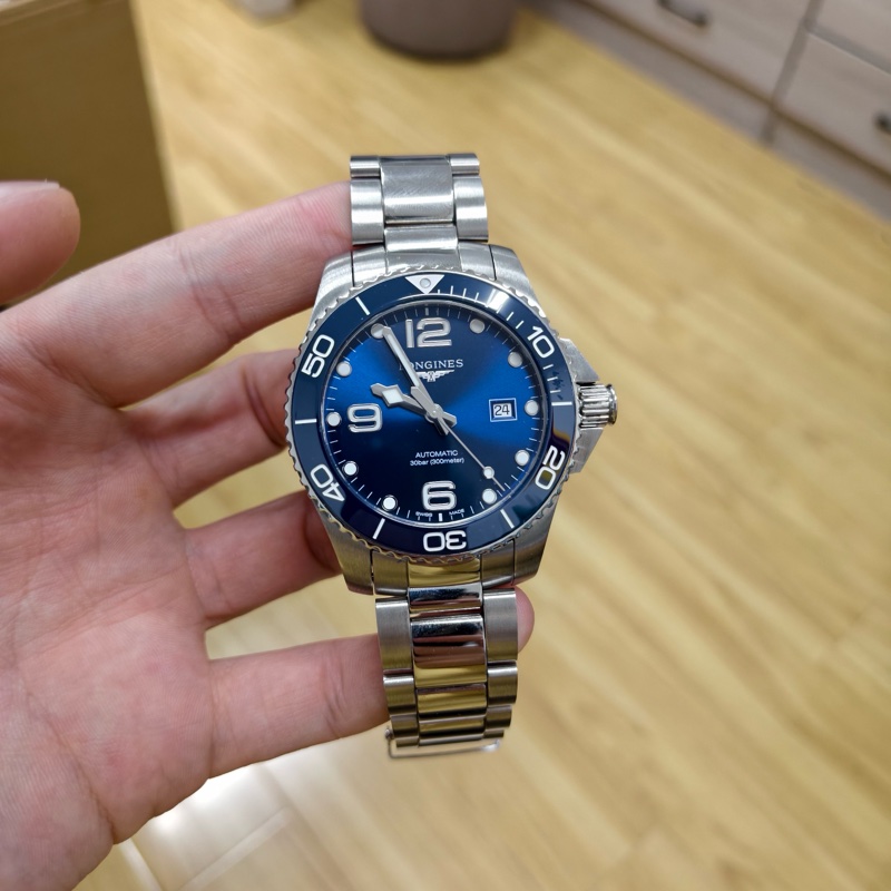 23年全套，康卡斯潛水系列 自動機械男士腕表L3.782.4.96.6 43.00-7