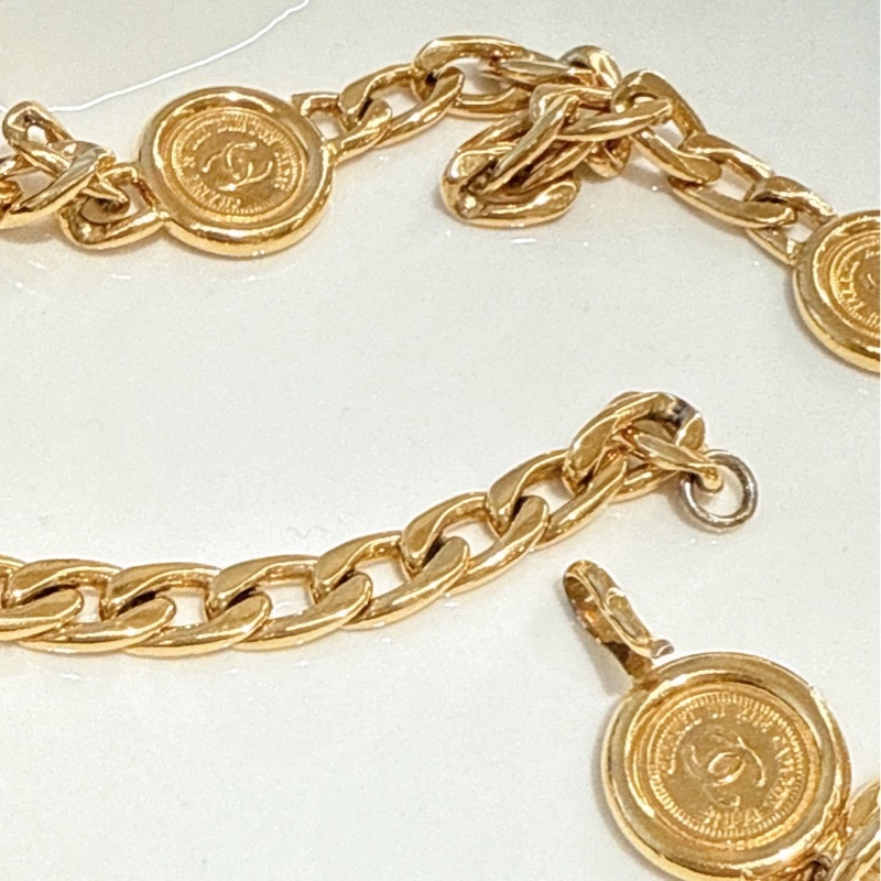 CHANEL Vintage五金幣腰鏈-4