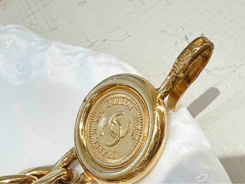 CHANEL Vintage五金幣腰鏈-9