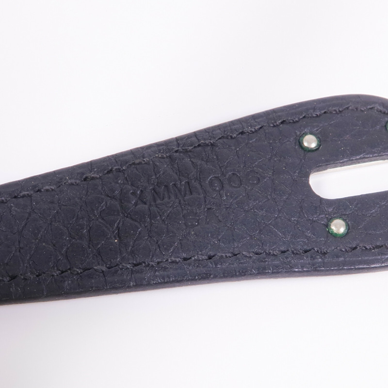 HERMES Clemence皮革Lindy 26銀扣手挽肩背兩用袋Noir-6