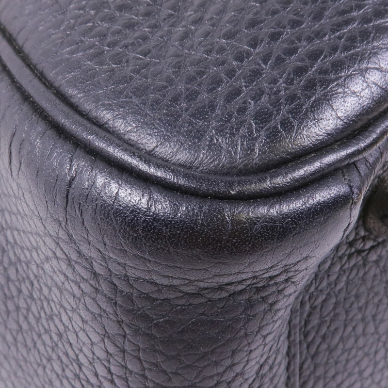 HERMES Clemence皮革Lindy 26銀扣手挽肩背兩用袋Noir-12