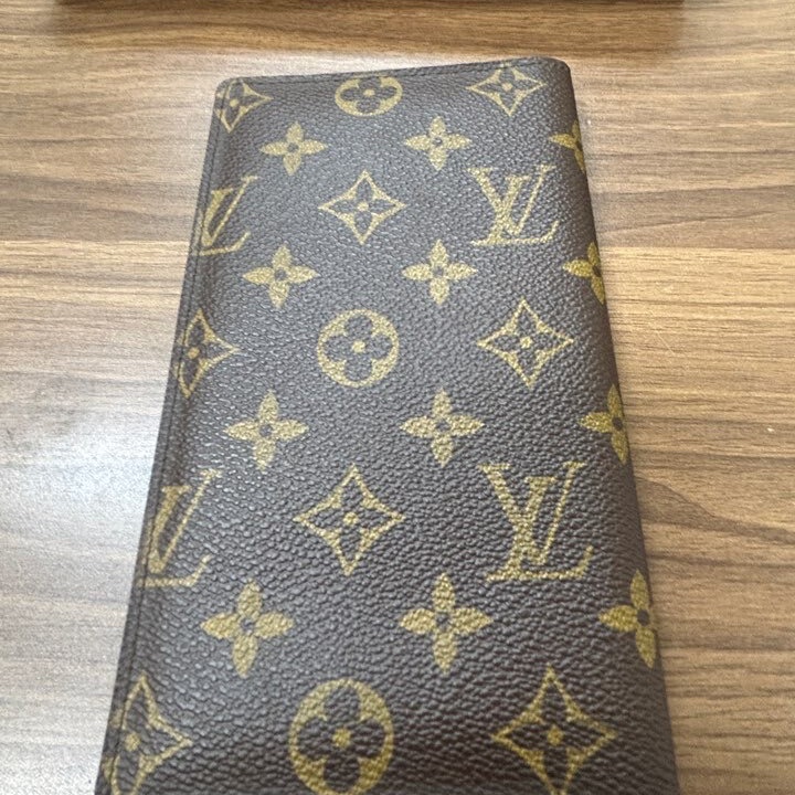 真品 LV 路易威登 Monogram 經典原花雙折長夾 護照夾 西裝正裝錢包-6