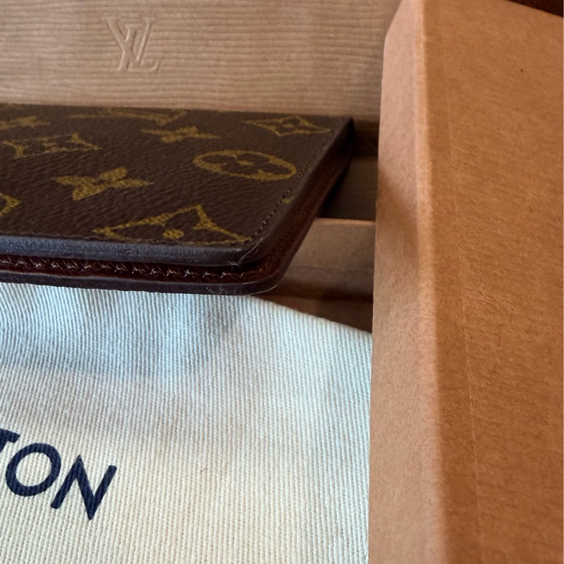 真品 LV 路易威登 Monogram 經典原花雙折長夾 護照夾 西裝正裝錢包-9