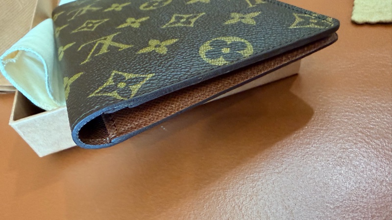 真品 LV 路易威登 Monogram 經典原花雙折長夾 護照夾 西裝正裝錢包-10