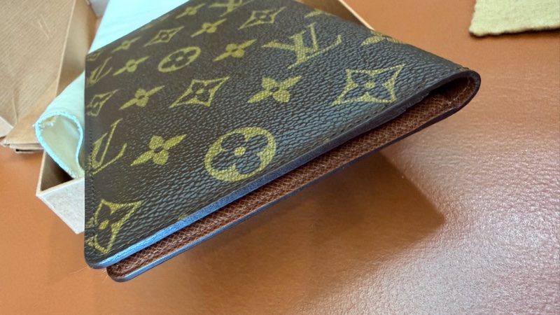 真品 LV 路易威登 Monogram 經典原花雙折長夾 護照夾 西裝正裝錢包-11