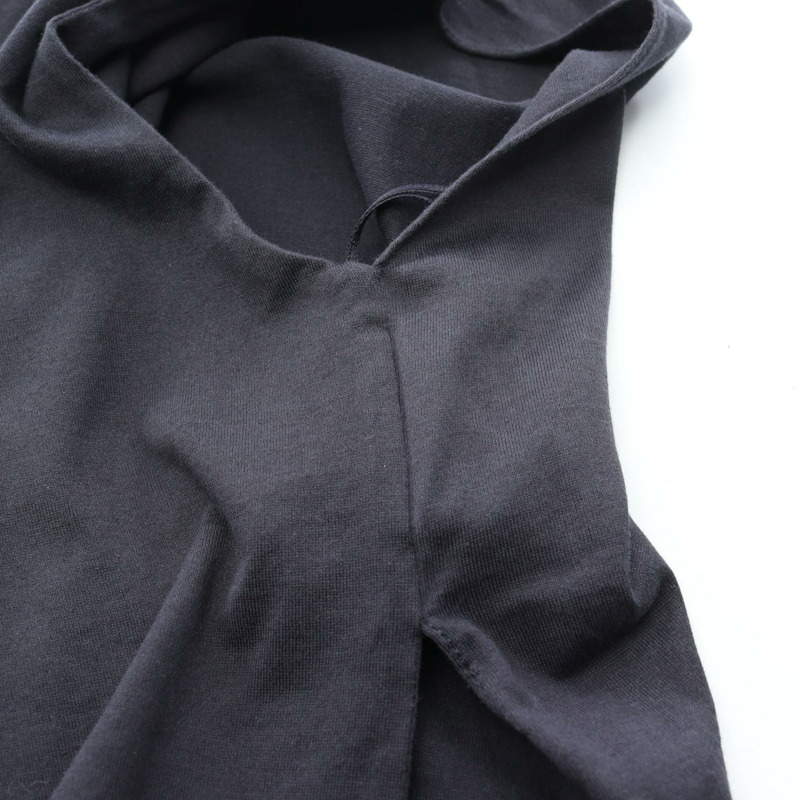 香奈兒 COCO 標誌 T 卹上衣 P70021 純棉 海軍藍 白色 二手 女款 34 碼-7