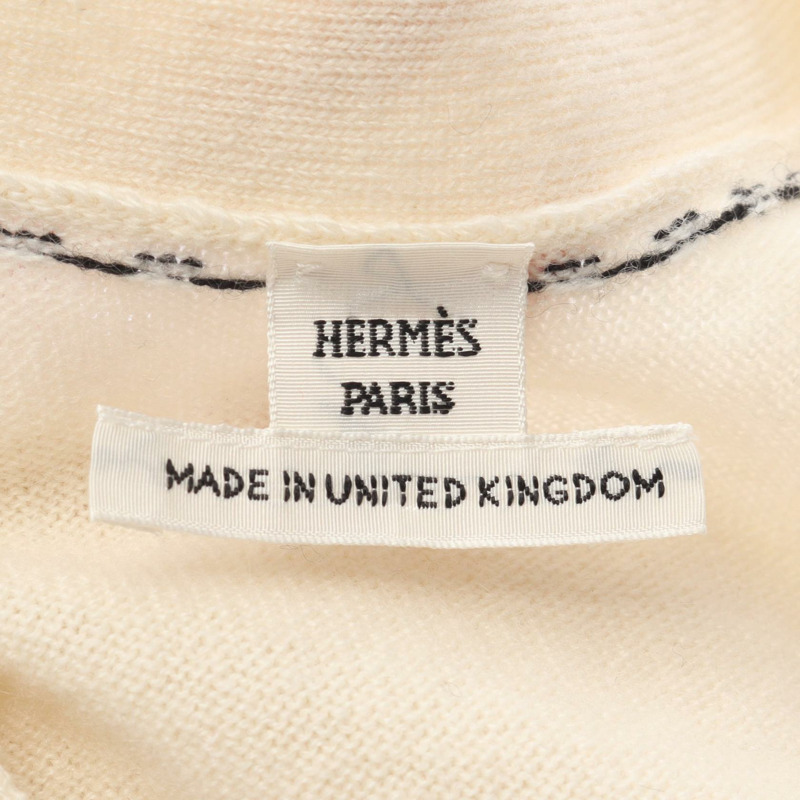 愛馬仕羊絨開襟衫，米色，二手，女款，34碼，CC Coco-2