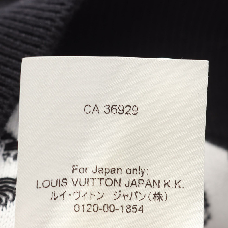 路易威登 Monogram 漸層連帽衫,純棉材質,黑白配色,二手男款 M 碼-4