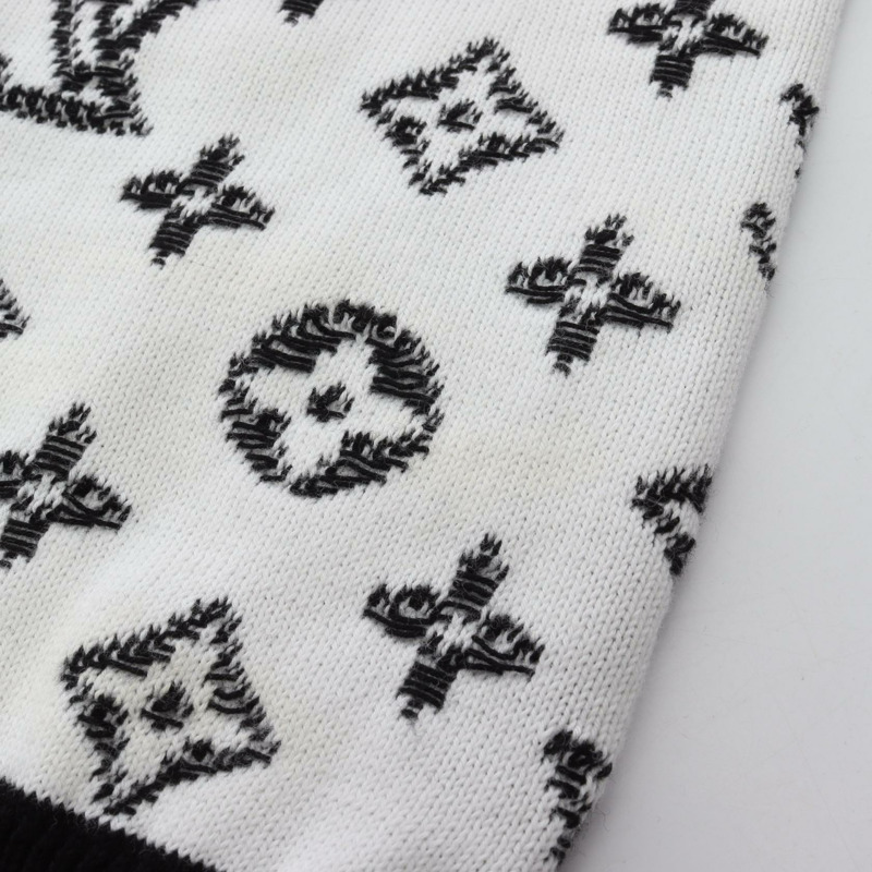 路易威登 Monogram 漸層連帽衫,純棉材質,黑白配色,二手男款 M 碼-7