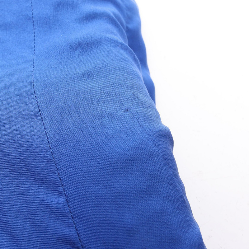 香奈兒 COCO 標誌紐扣半身棉質半身裙，藍黑色，二手，女款 36 碼-7