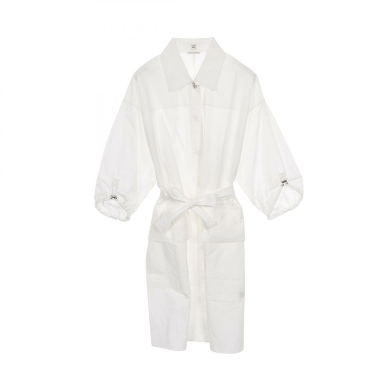 愛馬仕白色棉質連身裙，二手女款，尺寸34-0