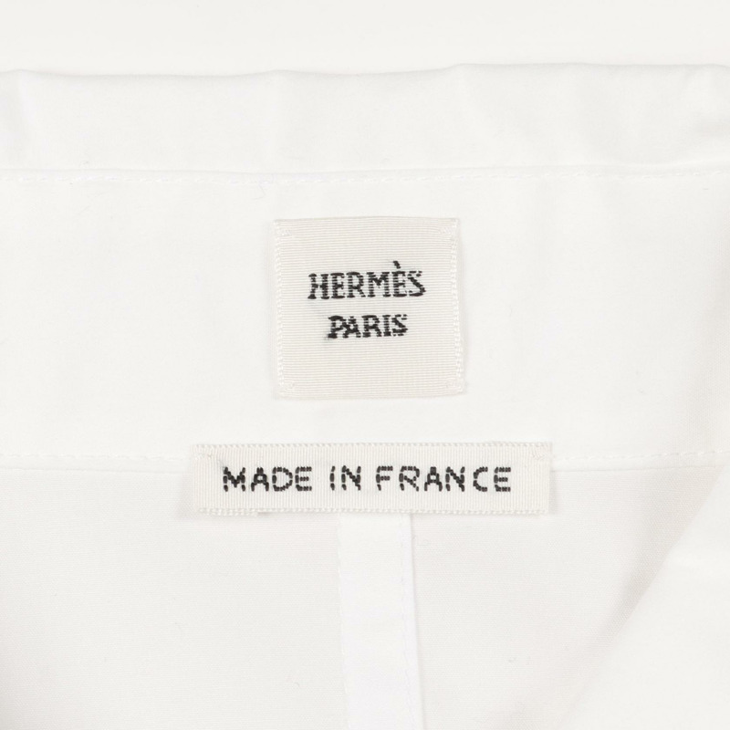 愛馬仕白色棉質連身裙，二手女款，尺寸34-2