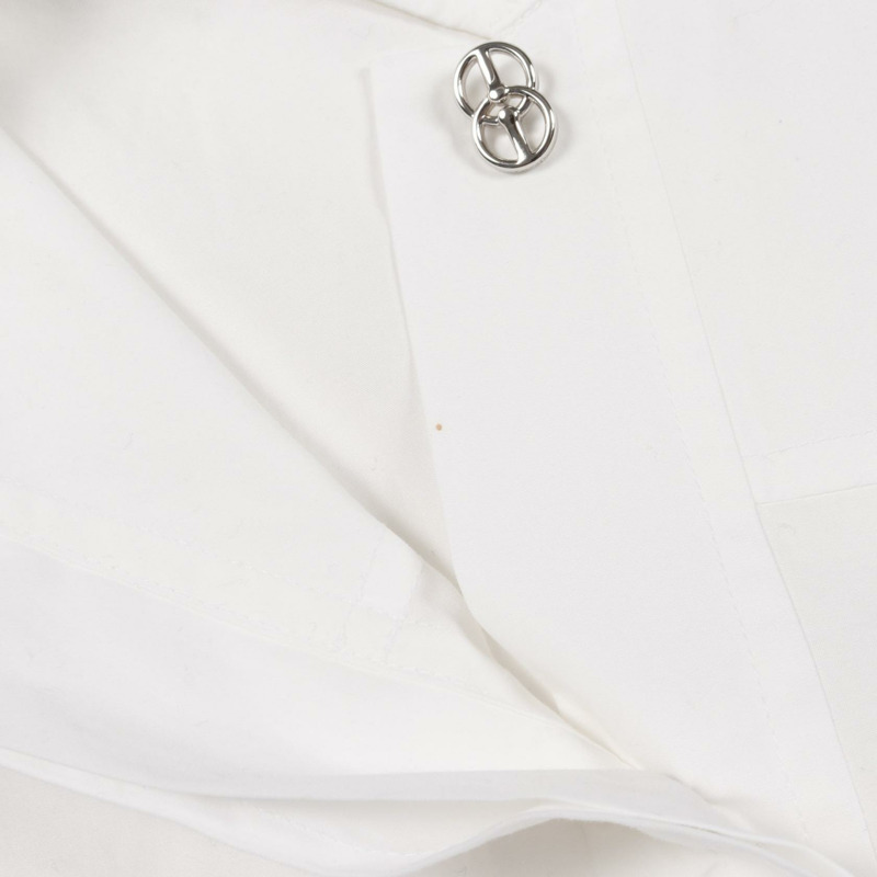 愛馬仕白色棉質連身裙，二手女款，尺寸34-6