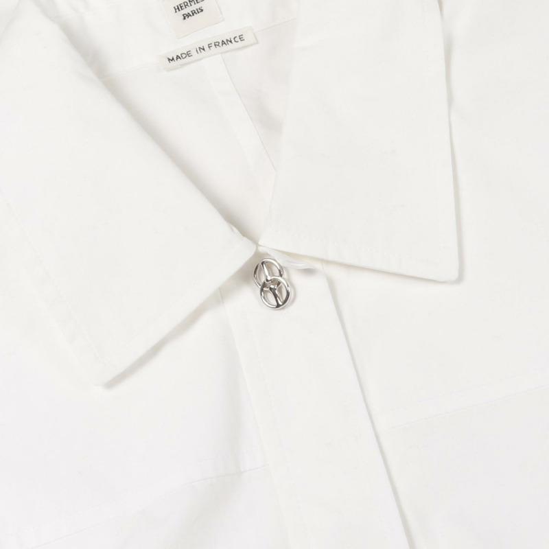 愛馬仕白色棉質連身裙，二手女款，尺寸34-8