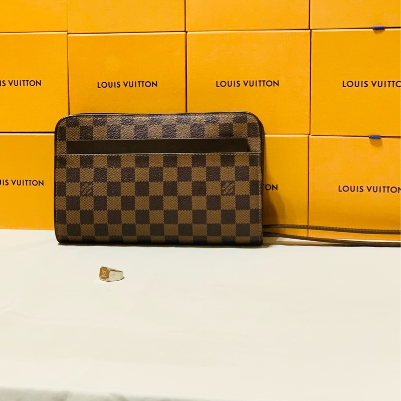‼️全台最甜 LV Louis Vuitton 路易威登 棋盤格手拿包 手提包-0