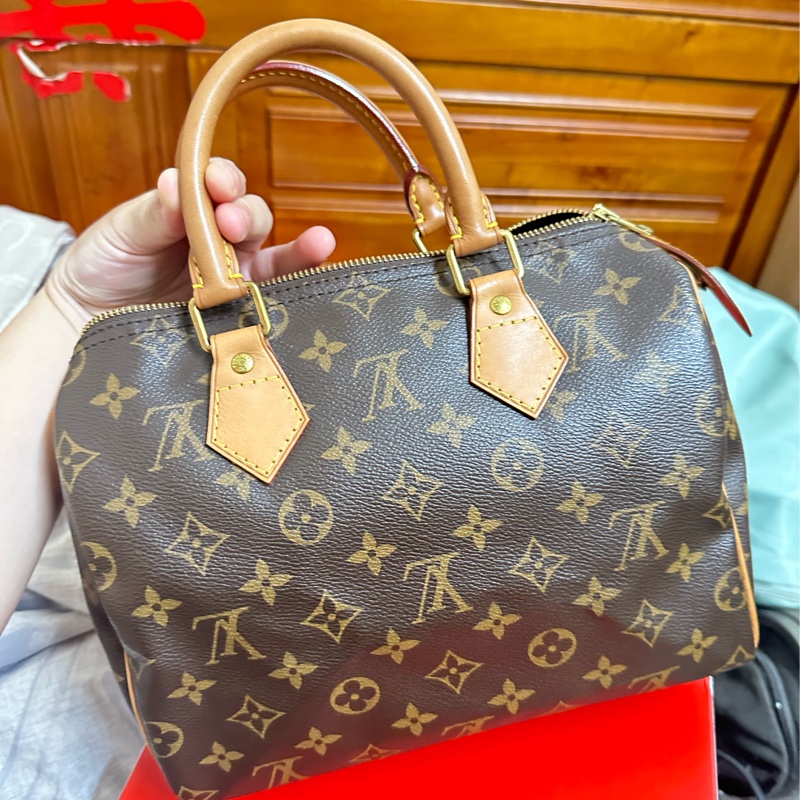 LOUIS VUITTON Speedy 25 經典老花-10